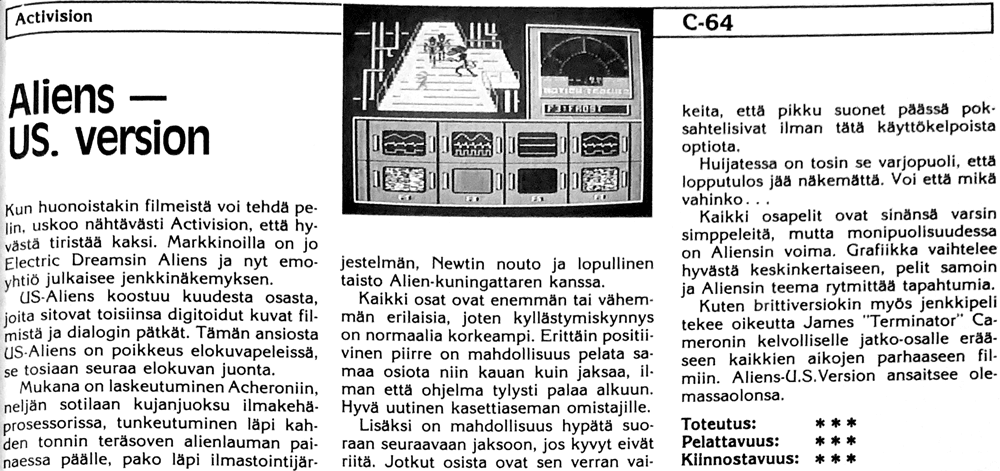 Aliens - US. version